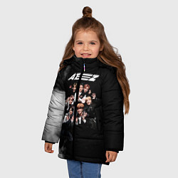 Куртка зимняя для девочки Ateez, цвет: 3D-черный — фото 2