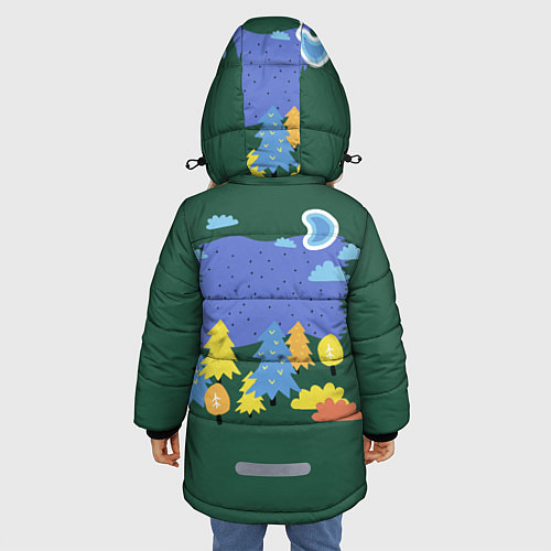 Зимняя куртка для девочки Время приключений Jake / 3D-Красный – фото 4