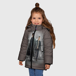 Куртка зимняя для девочки Sherlock, цвет: 3D-черный — фото 2