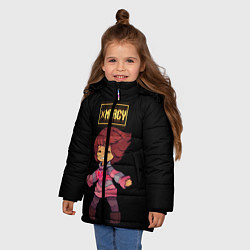 Куртка зимняя для девочки UNDERTALE FRISK, цвет: 3D-черный — фото 2