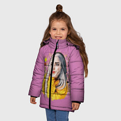 Куртка зимняя для девочки BILLIE EILISH, цвет: 3D-черный — фото 2