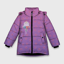 Куртка зимняя для девочки Lumpy Space Princess, цвет: 3D-черный