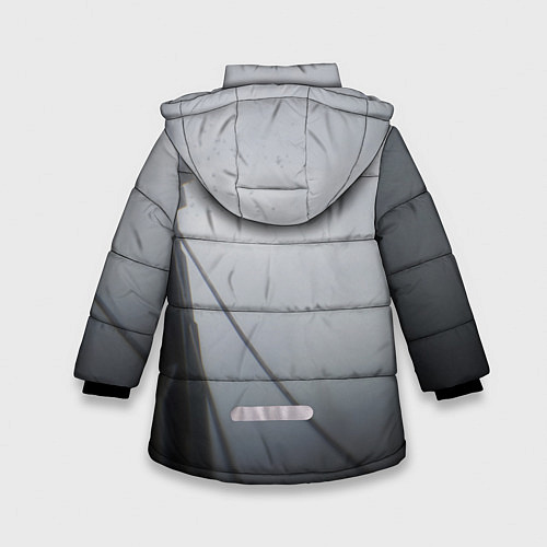 Зимняя куртка для девочки Half Life / 3D-Черный – фото 2