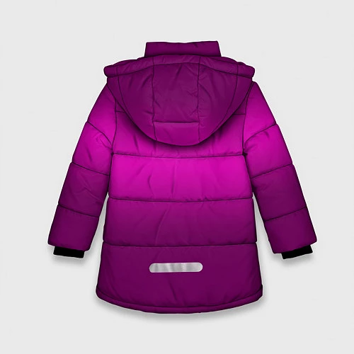 Зимняя куртка для девочки Scorpio Скорпион / 3D-Черный – фото 2