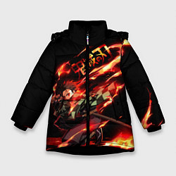 Зимняя куртка для девочки Demon Slayer