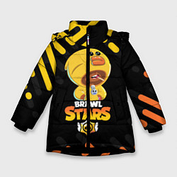 Куртка зимняя для девочки BRAWL STARS SALLY LEON, цвет: 3D-черный