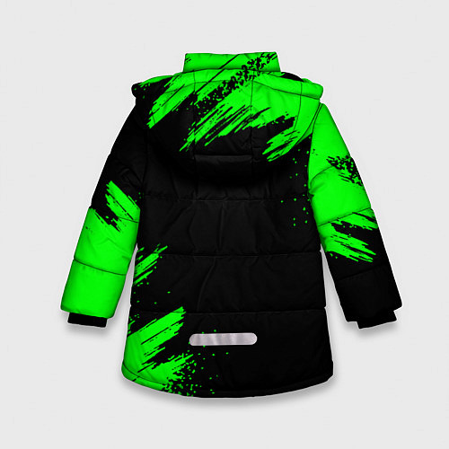 Зимняя куртка для девочки MINECRAFT CREEPER / 3D-Черный – фото 2