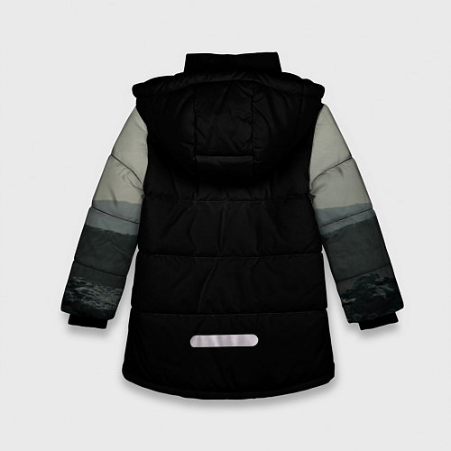 Зимняя куртка для девочки Death stranding / 3D-Черный – фото 2
