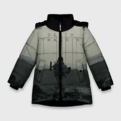 Куртка зимняя для девочки Death stranding, цвет: 3D-черный