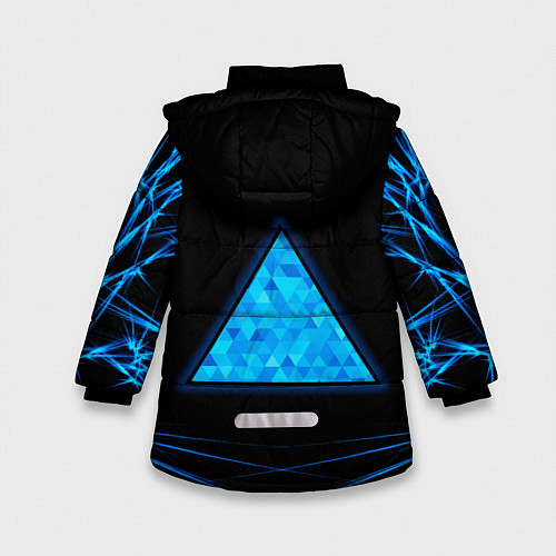 Зимняя куртка для девочки DETROIT: BECOME HUMAN / 3D-Черный – фото 2