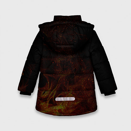 Зимняя куртка для девочки Ювентус / 3D-Черный – фото 2