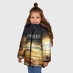 Куртка зимняя для девочки STALKER 2, цвет: 3D-черный — фото 2