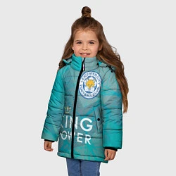 Куртка зимняя для девочки Лестер Сити, цвет: 3D-черный — фото 2