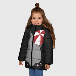 Куртка зимняя для девочки Тоторо, цвет: 3D-черный — фото 2