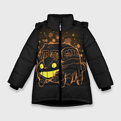 Куртка зимняя для девочки My Neighbor Totoro, цвет: 3D-черный