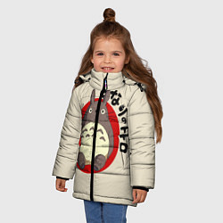 Куртка зимняя для девочки Мой сосед Тоторо, цвет: 3D-черный — фото 2