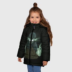 Куртка зимняя для девочки Sally face, цвет: 3D-черный — фото 2