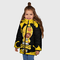 Куртка зимняя для девочки BRAWL STARS SALLY LEON, цвет: 3D-черный — фото 2