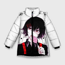 Куртка зимняя для девочки Сузуя Джузо, цвет: 3D-черный