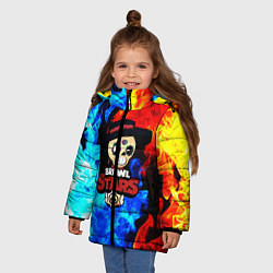 Куртка зимняя для девочки Brawl Stars Poko, цвет: 3D-черный — фото 2