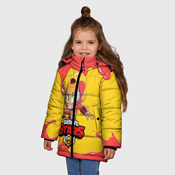 Куртка зимняя для девочки BRAWL STARS MAX, цвет: 3D-черный — фото 2