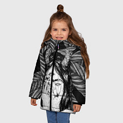 Куртка зимняя для девочки Чёртик, цвет: 3D-черный — фото 2