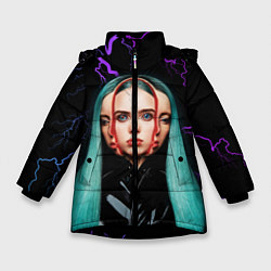 Куртка зимняя для девочки BILLIE EILISH, цвет: 3D-черный