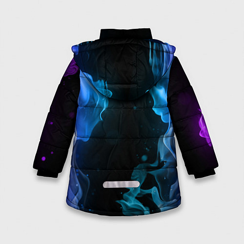 Зимняя куртка для девочки Brawl Stars LEON / 3D-Черный – фото 2