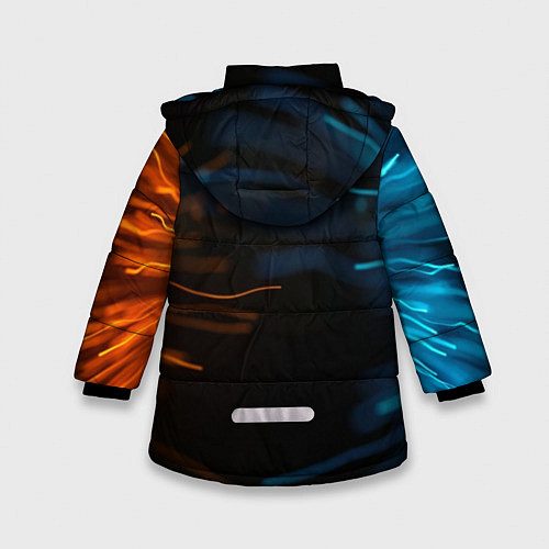 Зимняя куртка для девочки Awake unafraid / 3D-Черный – фото 2
