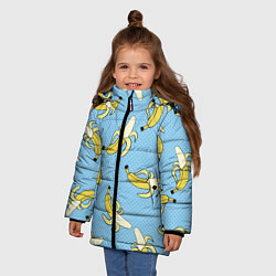Куртка зимняя для девочки Banana art, цвет: 3D-красный — фото 2