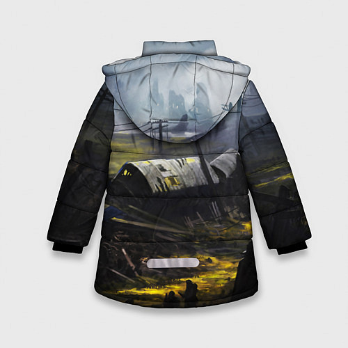 Зимняя куртка для девочки СТАЛКЕР / 3D-Черный – фото 2