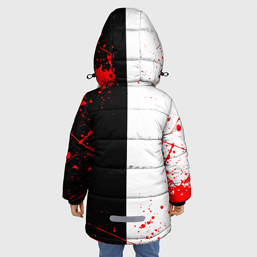 Зимняя куртка для девочки MONOKUMA / 3D-Красный – фото 4