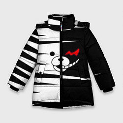 Куртка зимняя для девочки Monokuma, цвет: 3D-черный