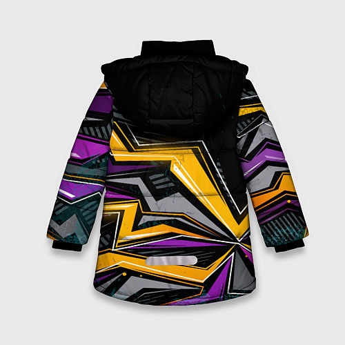Зимняя куртка для девочки Brawl stars / 3D-Черный – фото 2