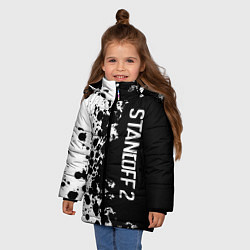 Куртка зимняя для девочки Standoff 2, цвет: 3D-светло-серый — фото 2