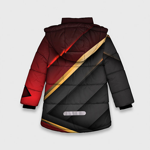 Зимняя куртка для девочки Минимализм / 3D-Черный – фото 2