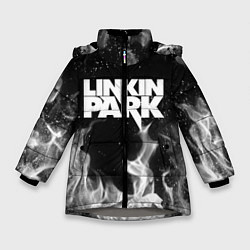Куртка зимняя для девочки LINKIN PARK, цвет: 3D-светло-серый