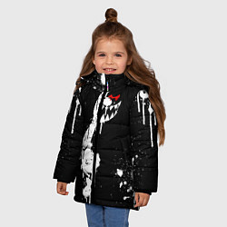 Куртка зимняя для девочки Monokuma paint, цвет: 3D-светло-серый — фото 2