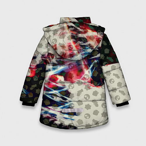 Зимняя куртка для девочки BRAWL STARS СЭНДИ / 3D-Черный – фото 2