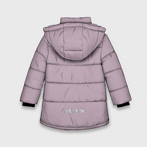 Зимняя куртка для девочки Billie Pink Art / 3D-Черный – фото 2