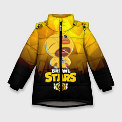 Куртка зимняя для девочки BRAWL STARS SALLY LEON, цвет: 3D-светло-серый