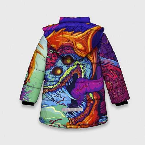 Зимняя куртка для девочки CS GO HYPERBEAST / 3D-Черный – фото 2