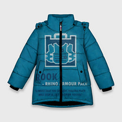 Куртка зимняя для девочки Rook R6s, цвет: 3D-черный