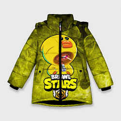 Куртка зимняя для девочки Brawl Stars SALLY LEON, цвет: 3D-черный