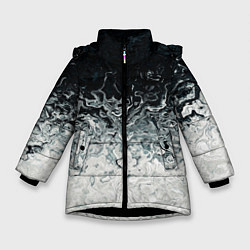 Зимняя куртка для девочки Вода абстракция