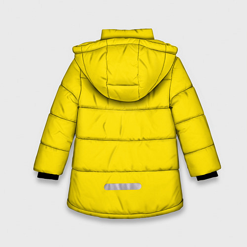 Зимняя куртка для девочки Жизнь, любовь, путешествия / 3D-Черный – фото 2