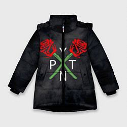 Куртка зимняя для девочки Payton Moormeie, цвет: 3D-черный