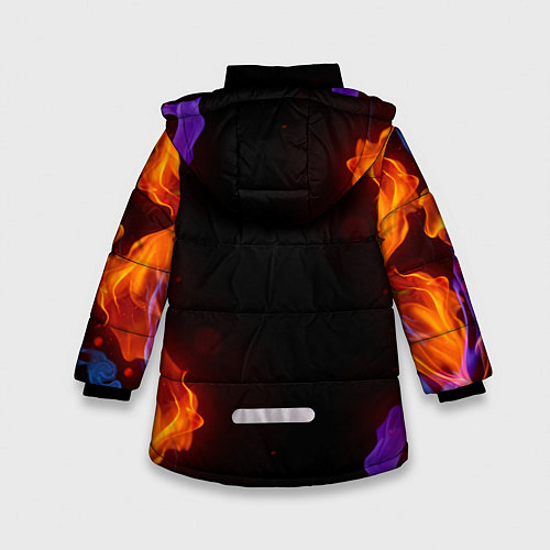 Зимняя куртка для девочки BRAWL STARS LEON / 3D-Черный – фото 2