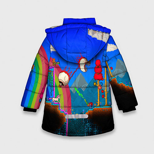 Зимняя куртка для девочки TERRARIA GAME / 3D-Черный – фото 2