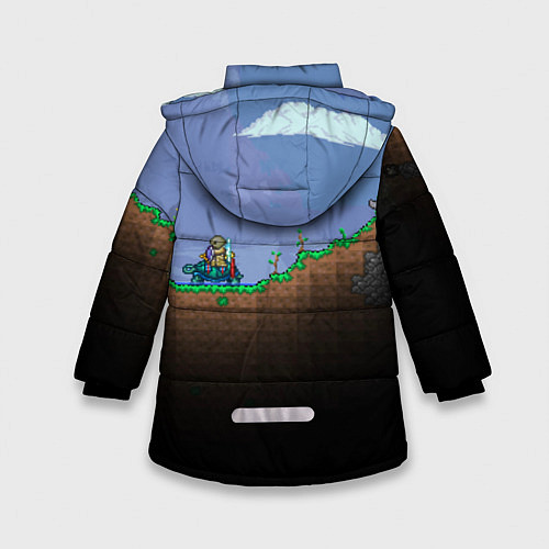 Зимняя куртка для девочки Terraria game / 3D-Черный – фото 2